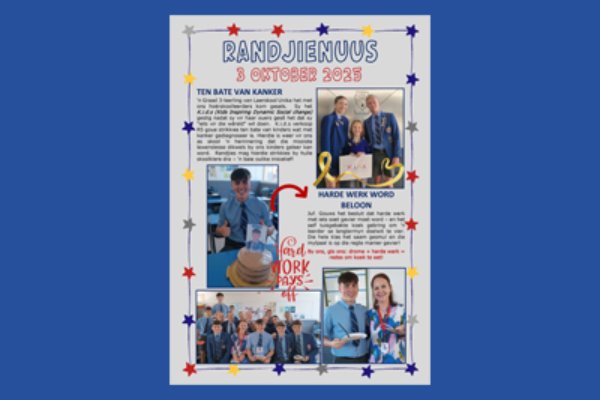 Hoërskool Randburg Nuus, Randjienuus
, 2025 Randjienuus - Uitgawe 12